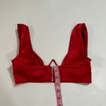 Oh Polly  Red Satin Underwire Crop Top Size 2 US / UK 6 Photo 4