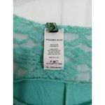 Poliana Plus Women XL Green Blouse Short Sleeve Batwing‎ Lace Photo 4