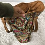 Y2k paisley shoulder handbag purse cotton & linen blend Photo 6