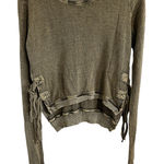 Free People Interlaken Thermal Top Tie Sides Green Size undefined Photo 0