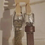 FRYE AND CO. BELTS Gold Size M Photo 1