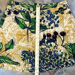 Anthropologie Edme & Esyllte Floral Botanical Print Mini Lined Zipper Back Skirt Photo 2