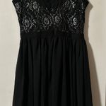 ECI Black & Metallic Silver Cocktail Dress Photo 4