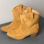 French Connection Carrie Western Faux Suede Bootie Size 6.5 Photo 0