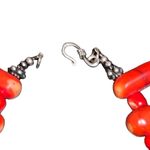Real Spiked Coral Necklace Sterling Silver Beads Indian Jewelry Fashion Red Photo 2
