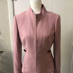 Tahari  Arthur Levine Pink Zip Jacket 4 Corporate Siren Classic Preppy Minimalist Photo 0