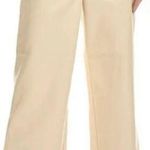 Bagatelle Collection Cream Color Cropped Wide Leg Leather Pants Womens Size L Photo 0