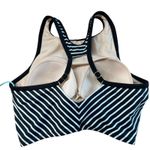 Kona Sol  Women's Black Striped Longline Twist Bikini Top - Size Small - NWT Photo 6
