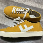 Flamingos Life Mustard Yellow Classic Sneakers Size 7.5 Photo 0