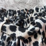 ZARA black leopard belted shorts Photo 4
