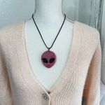 Hello Kitty 🎀 Pink Glitter resin  Pendant Necklace Photo 5