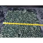 Angashion Women's Green Leopard Print Cap Sleeve Ruffle Neck Babydoll Blouse S Photo 6