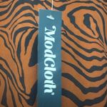 Modcloth  Wrap Blouse Size XL Long Sleeve All Over Print Abstract NWT Photo 3