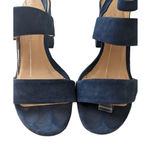 Club Monaco Wrap Sandals Aelena Size 7 Blue Suede Heeled Photo 3