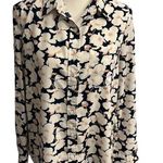 Skies Are Blue Skies Are White & Blue Floral Button Down Shirt Photo 0