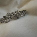 Rhinestone Hair Comb Event Accessory Silver Photo 2