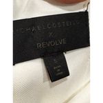 Michael Costello x REVOLVE ruched stain Bardot Mini Dress in Ivory small Photo 7