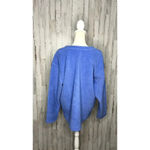 Ny&co NY &  Women's Blue V-Neck‎ Pullover Sweater Size Large Long Sleeve Photo 3