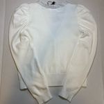 Truth By Republic Rhinestone Cardigan Puff Sleeve V Neck Sweater Top White NWT Size undefined Photo 7