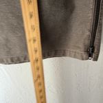 NIC+ZOE Size 8 Taupe Stretch Cotton Pencil Skirt Side Zip Neutral Workwear Tan Photo 7