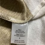 Ellison  Beige and White Striped 3/4 Shirt Dress Photo 3