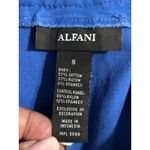 Alfani ‎ Blue Skinny Pants Size 8 Mid Rise Zip/Hook Crop Straight Leg Photo 3