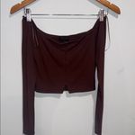 Naked Wardrobe  Chocolate Ribbed Top Photo 6