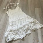 Coquette Ruffle Dress tiered mini crochet White medium coastal bohemian feminine Photo 4