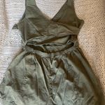 Aerie  Wrap Back Romper Green Photo 3