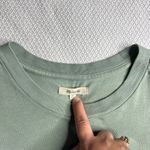 Madewell  Crew Neck TShirt Sage Green Size Medium 100% Supima Cotton Short Sleeve Photo 1
