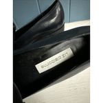 Liz Claiborne Vtg Y2K Women’s 8.5N Narrow Loafers Navy Blue Leather Chunky Heel Photo 5