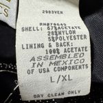 Vintage Floral Corduroy Vest L/XL Velvet Look‎ 90s Black Photo 1