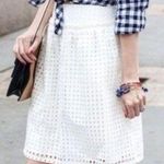 Ann Taylor  eyelet mini skirt lined 6 Photo 1