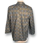 Vintage 90s All That Jazz Brocade Jacquard Blazer Metallic Statement Jacket Black Size M Photo 2