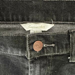 Garnet Hill Women's Black 5 Pocket Straight Leg Denim Jeans NWT 2 Long Photo 3