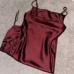 Forever 21 Maroon/Red/Burgundy Satin Dress ✨ Photo 1