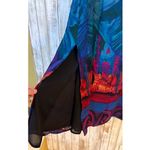 Chico's  Blue Abstract Print Maxi Skirt - Size 2 (12) Photo 7