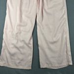 Jason Wu M Light Pink Satin Lounge Pajama Pants White Trim Pull On Pockets Photo 4