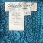 Coldwater Creek Crinkle Jacket Sz XS Boho Artsy Open Texture Shimmer Sequin Glam Photo 7