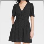 A New Day  Women's Flutter Short Sleeve Pleated Crepe Mini Dress Sz:medium Photo 1