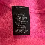 Prive 100% Cashmere Sweater Top Womens XL Pink Pullover Short Sleeve Crew Neck Pink Photo 6