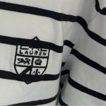 Ralph Lauren Lauren Active Striped Quarter Zip Polo Shirt White Size L Photo 3
