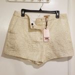 Ted Baker 💕💕 Metallic Gold High-Rise Suit Shorts Photo 7