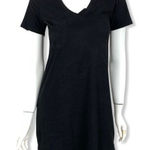 Altar'd State Altar’d State Black V Neck T Shirt Dress Short Sleeve Casual Soft Stretch Small Photo 0