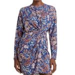 AQUA  all over print‎ side knot mini dress size S Photo 1