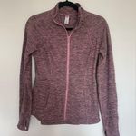 Yogalicious lux heathered pink full zip jacket sz Small Photo 0