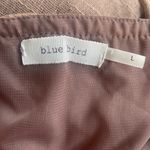 Blue Bird Tan Floral Detail Sleeveless Gauze Dress Photo 5