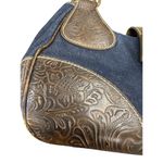 Nine West  Womens Vintageblue  Denim Embossed Leather Handbag SKU 7331 Photo 1