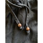 Poplooks Black Linen Blend Wide Leg Casual Lounge Beach Pool Pants Womens 1XL Size XL Photo 5