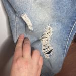 SheIn Light wash denim distressed overalls unbranded size L Photo 7